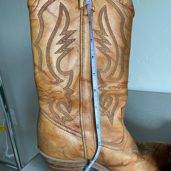 Vintage Leather Miss Capezio Country Western Cowgirl Boots size W7.5 - Picture 9 of 10